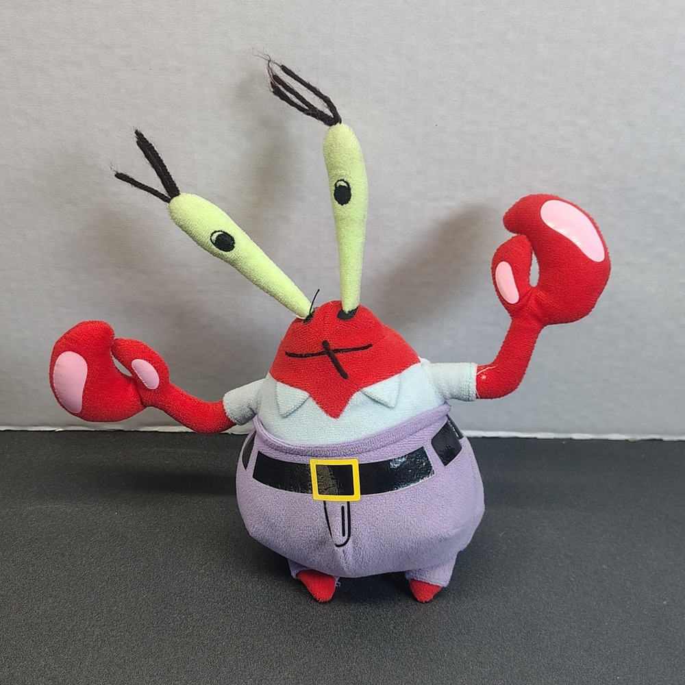 Ty Plush Toy Mr. Krabs SpongeBob SquarePants Beanie Baby